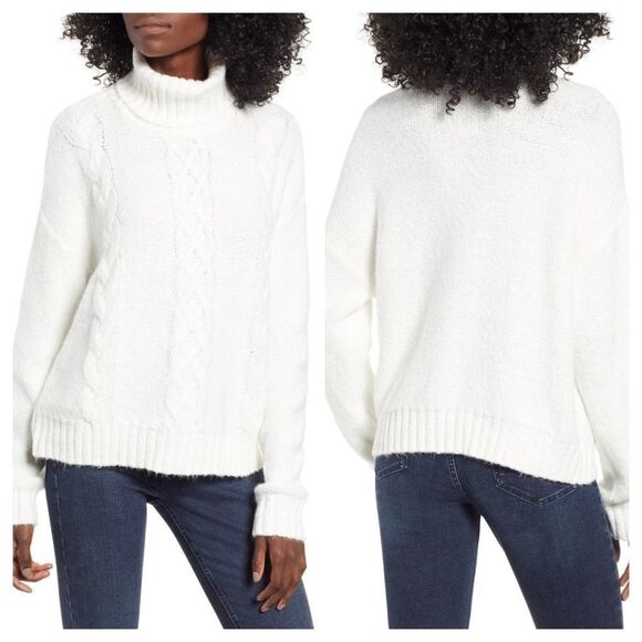 BP Cozy Cable Knit Turtleneck Sweater Size Small - Picture 1 of 8